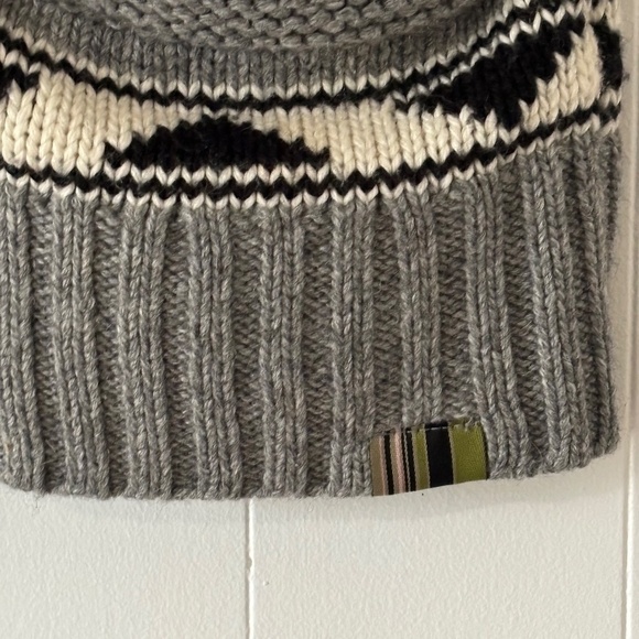 Triple Five Soul full zip Cowichan style sweater wool blend size small - Picture 6 of 12